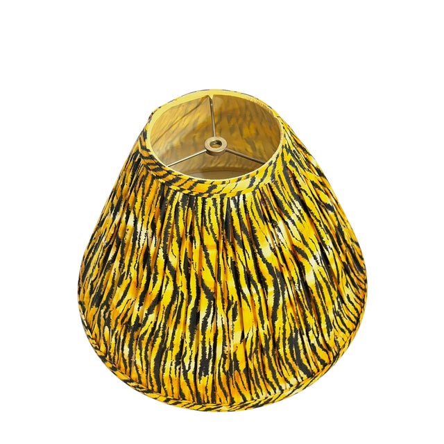 Make a bold statement with this striking animal print lampshade, inspired by classic Art Deco and Hollywood Regency...