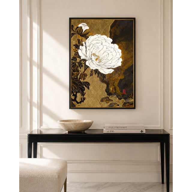 1882 Peonies Japanese Floral Fine Art Print by Shibata Zeshin - 8" X 12" For Sale - Image 4 of 9