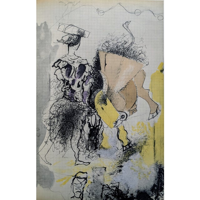 Georges Braque, Torero, Color Lithograph, 1955 For Sale