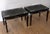 A very rare and special pair of vintage hand-made Vietnamese black lacquer and mother of pearl side tables from the 1960s....