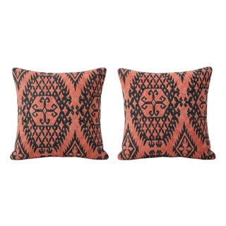 Bohemian Turkish Kilim Pillow Cover 16'' X 16'' - Set of Two For Sale