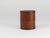 Round Leather Storage Box with Lid attributed to Carl Auböck, Vienna, Austria, 1950s For Sale - Image 3 of 16