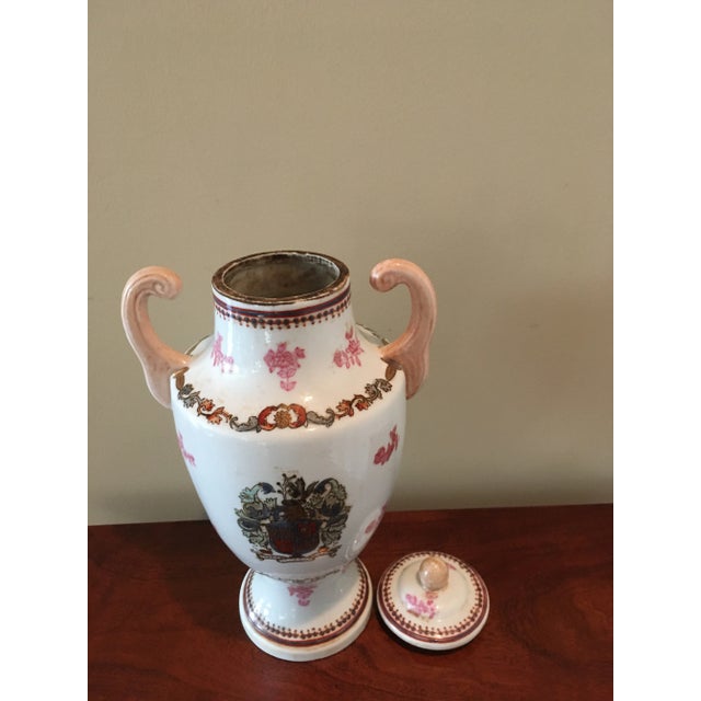 Chinese Antique Chinese Hand Painted Urn For Sale - Image 3 of 7