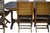 Les Jardins Teak Wood Patio Table and Eight Chairs Set Signed Outdoor Dining For Sale In Los Angeles - Image 6 of 15