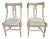 1980s Napoleon III Carved Wood Rope & Tassel Gondola Side Chairs - A Pair For Sale