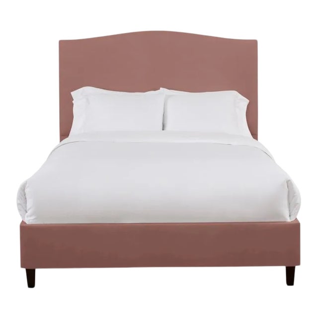 Hazel Twin Bedframe, Blush Velvet For Sale