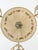 Gold Swedish Brass Chandelier with Original Pleated Silk Shades, 1950 For Sale - Image 8 of 9
