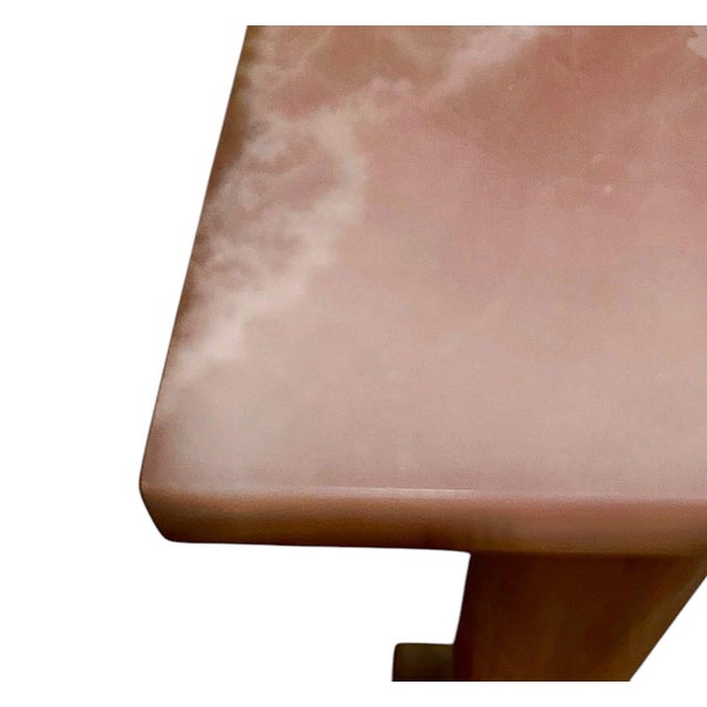 Pink Marble Pedestal For Sale - Image 4 of 5