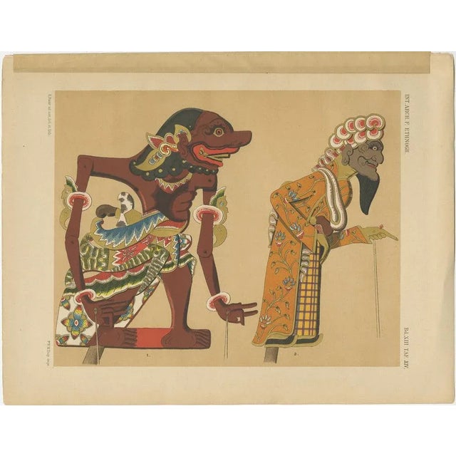 Juynboll, Wayang Puppets, 1900, Prints, Set of 10 For Sale - Image 3 of 12