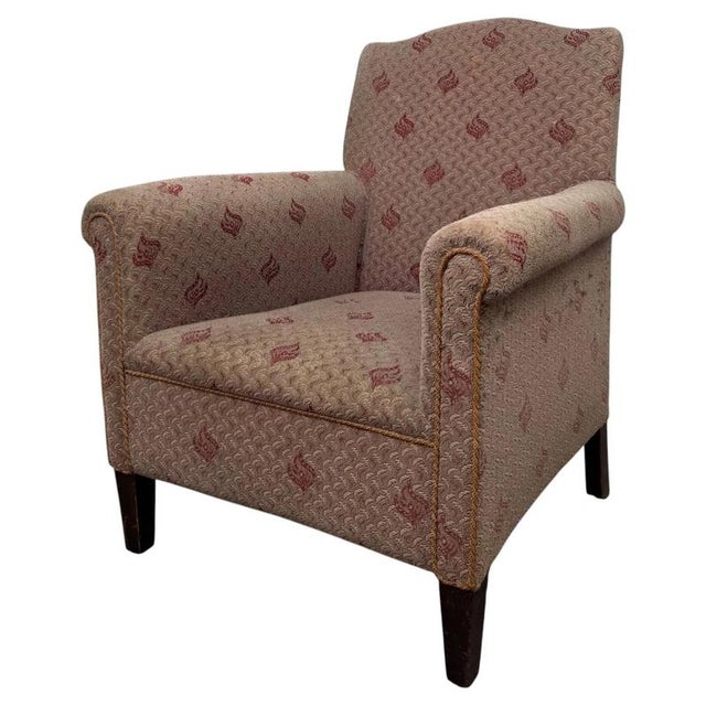 Antique English Mahogany Lounge Chair For Sale - Image 10 of 13