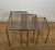 1940s 1940s Neoclassical style brass nesting tables by Maison Jansen For Sale - Image 5 of 12