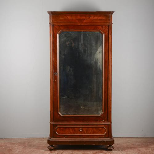 Single Door Wardrobe with Mirror For Sale - Image 9 of 9