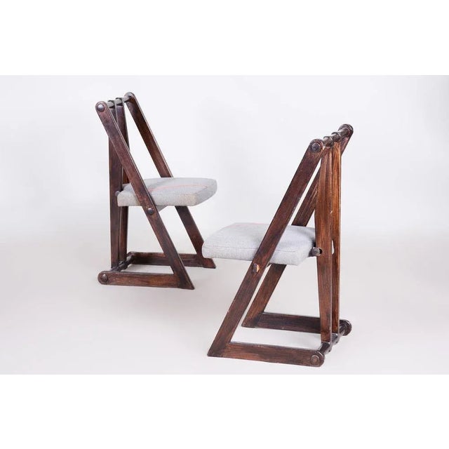 Avant Garde Armchairs, Czechia, 1940s, Set of 2 For Sale - Image 11 of 16