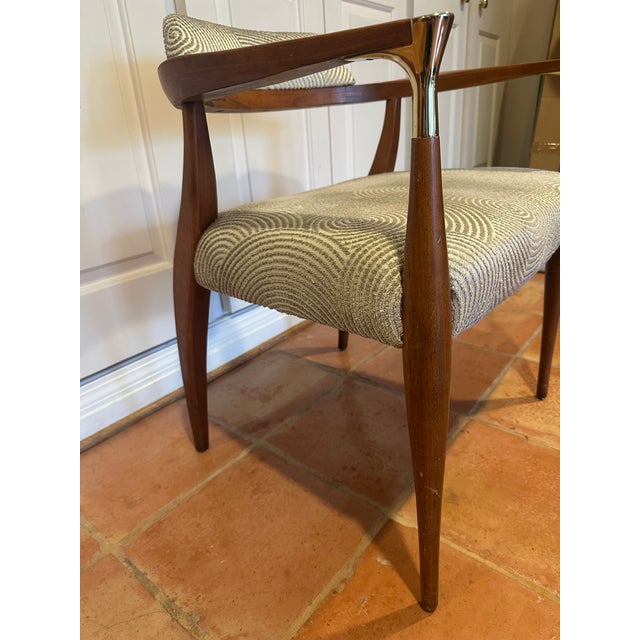 1950s Bert England for Kofod-Larsen Sculpted Dining in in Chairs in Lee Jofa Velvet - Set of 4 For Sale - Image 12 of 12