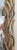 Brown Rare Large Cattail Circa 1960s Italian Hand Carved Wood Mirror, Hollywood Regency For Sale - Image 8 of 8
