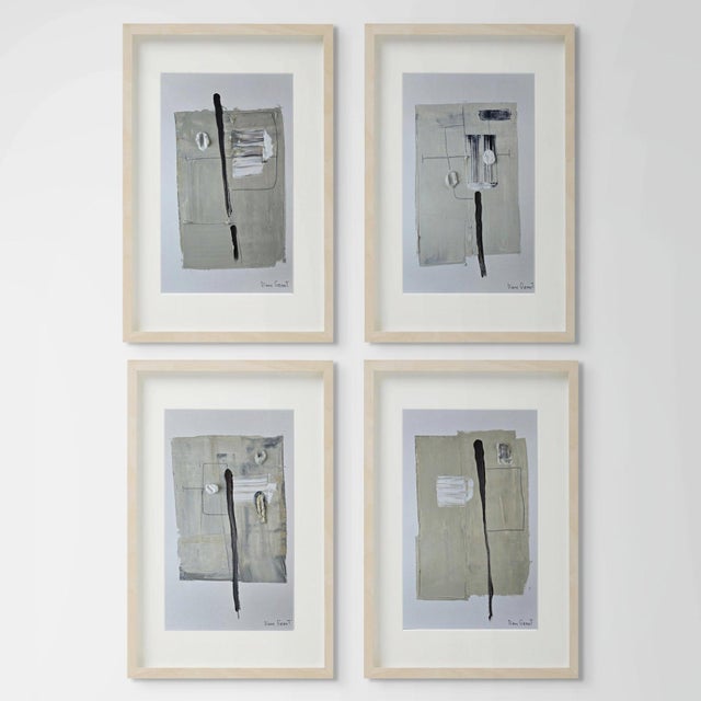 2020s One-of-a-Kind Contemporary Abstract Original Neutral Color Palette Oil Painting / Earth Tones For Sale - Image 5 of 6