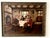Vintage 1943 Leota Humphrey Oil Painting on Board- Antique Dutch Tavern Scene - Ornate Gold Frame. For Sale - Image 18 of 18