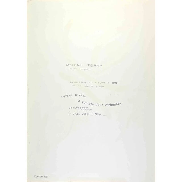 Ennio Pouchard, Give Me the Earth, Screenprint, 1970s For Sale