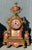 19th Century French Gilt Mantel Clock With Red Sevres Style Porcelain For Sale - Image 13 of 16