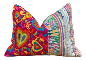 Karny Antique Tribal Grain Sack Pillow