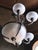 Metal Late 20th Century Neo-Classical Cast Bronze Chandelier With Frosted Crystal Hand-Cut Globes For Sale - Image 7 of 13