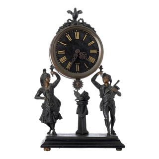 Table Clock 19th Century For Sale