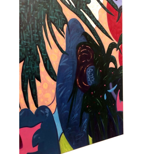 "Total Eclipse of the Heart" Contemporary Original Abstract Acrylic Painting by Albert Leon Sultan For Sale - Image 10 of 12