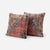 This beautiful 24'' x 24'' pillow cover set was made from authentic Turkish rug pieces. Bright colors of wool adorn the...