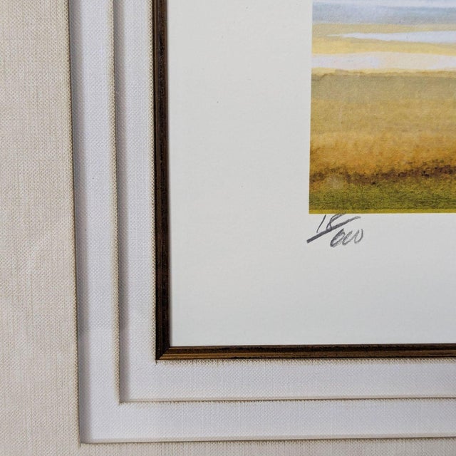 2010s P. Phillips “Shore Path” Signed Limited Edition Giclée Framed Art Print by Lisa Violetto Designs For Sale - Image 5 of 8