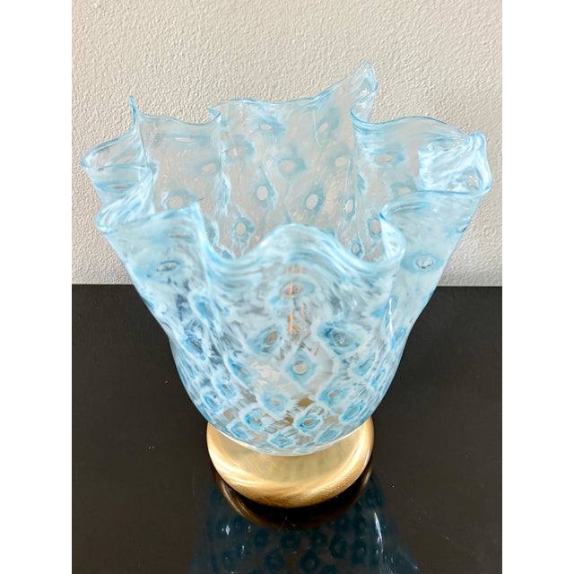 1990s Macrame T Handkerchief Table Lamp by La Murrina Murano, 1990s For Sale - Image 5 of 14
