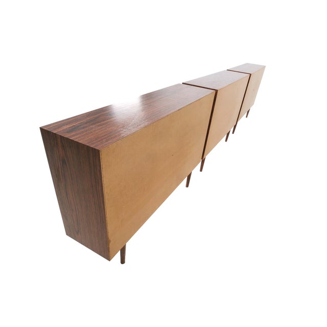 Mid-Century Modern Danish Modern Rosewood Bookcases in the Style of Brouer Møbelfabrik - A Set of 3 For Sale - Image 3 of 18