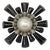Stephen Dweck Onyx and Sterling Brooch For Sale