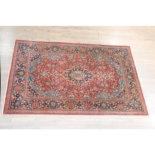 Early 20th Century Persian Kashan Rug For Sale - Image 16 of 16
