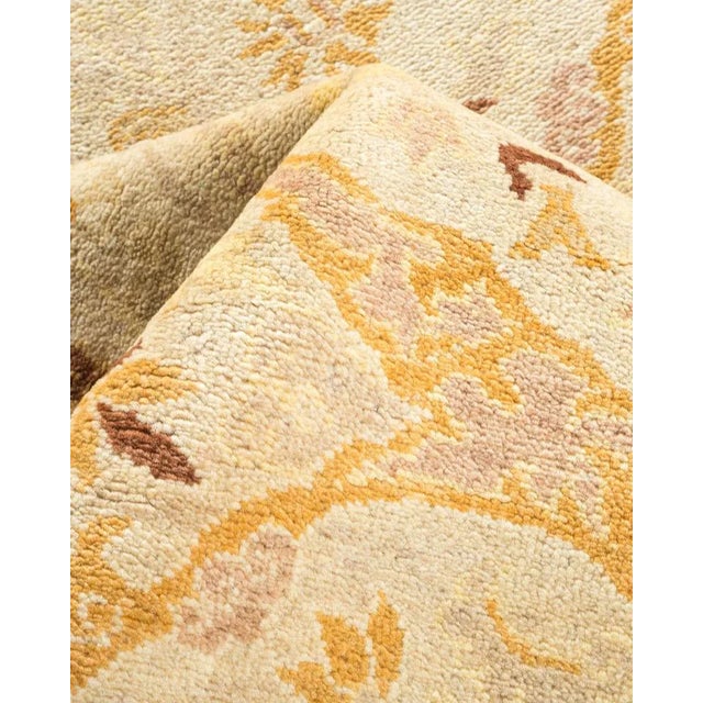 Textile Mogul Collection Hand-Knotted Area Rug - Ivory 6' 2" x 12' 3" For Sale - Image 7 of 9