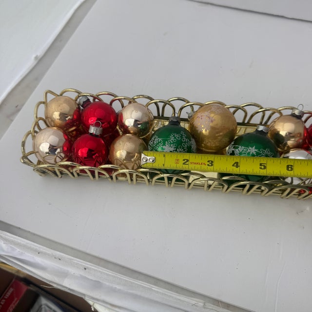 1950s Shiny Brite Christmas Ornaments With Mica Design- 15 Ornaments For Sale In Columbia, SC - Image 6 of 9