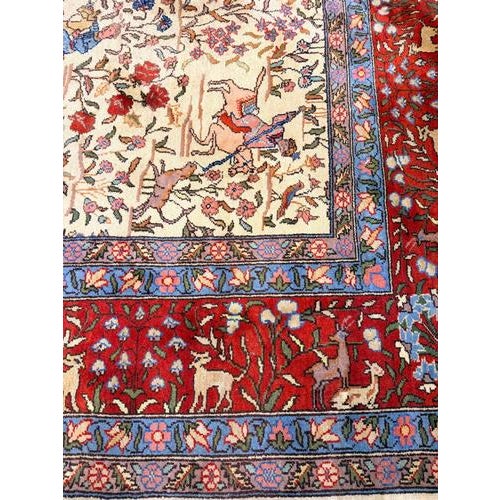 1970s Large Vintage Kashmar Rug For Sale - Image 5 of 6
