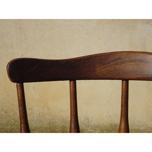 Wood Wood and Fabric Chairs, Set of 2 For Sale - Image 7 of 18