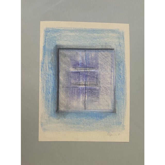 Claudio Palmieri - Transparencies - Original Pastel Drawing - 1989s For Sale - Image 3 of 3