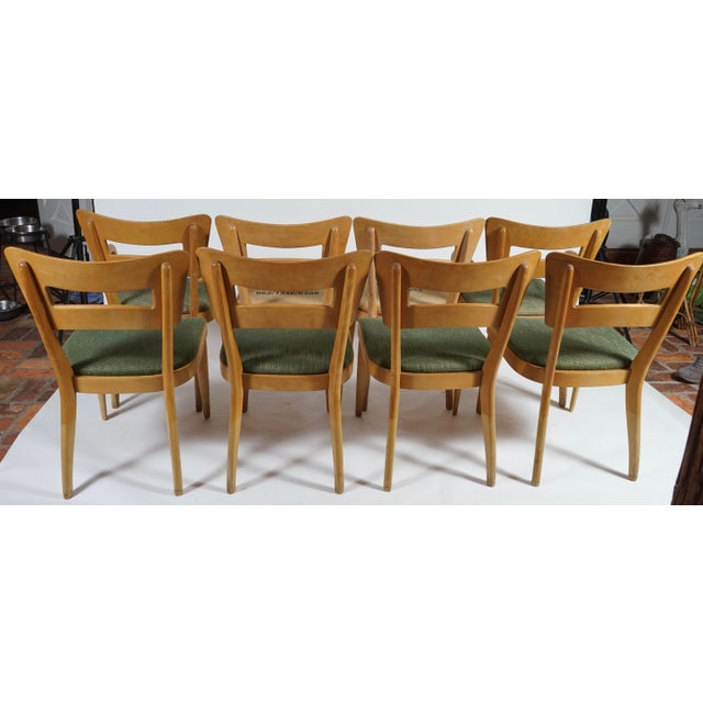 Mid-Century Modern Vintage Heywood Wakefield "Dog Bone" Dining Chairs Set of 8 For Sale - Image 3 of 9