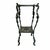 Vintage Figural Leg Verdigris Two Tier Plant Stand For Sale - Image 6 of 6