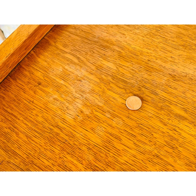 Brown Mid-Century Flamed Oak Storage Cabinet, 1960s For Sale - Image 8 of 18