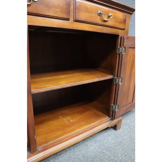 Statton Mahogany Step Back Dutch Cupboard For Sale - Image 13 of 17