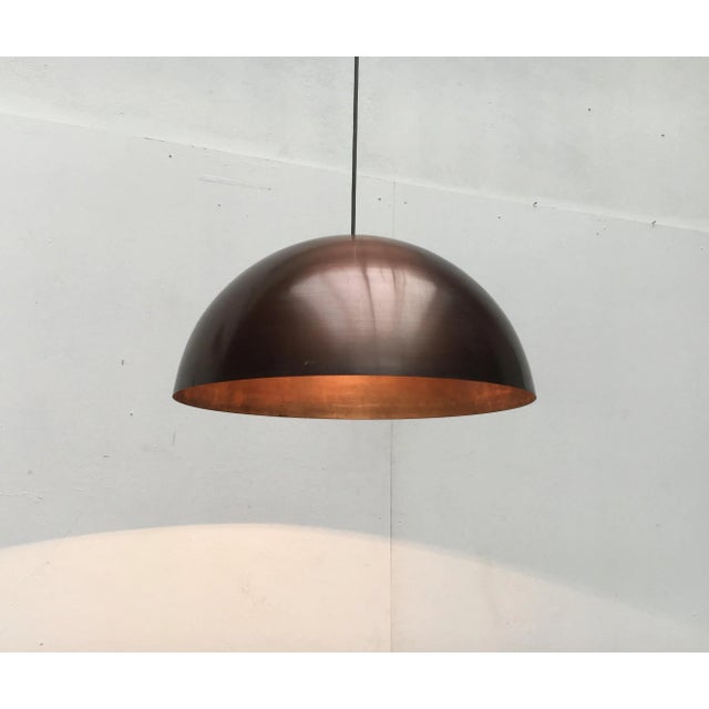 Mid-Century Copper Dome Pendant For Sale - Image 14 of 18