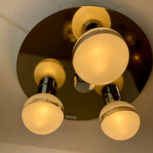 Silver Bathroom Wall or Ceiling Lamp from Bath, 1970s For Sale - Image 8 of 15