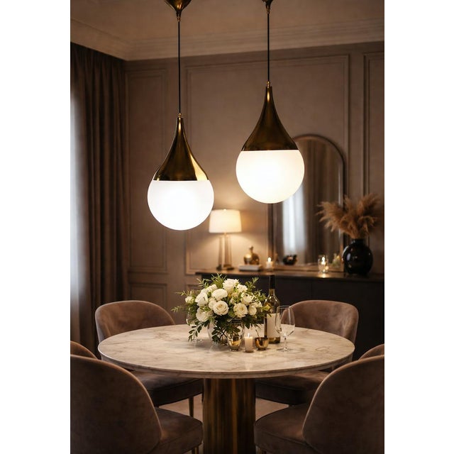 Vintage Drop Pendant Lamp For Sale - Image 11 of 12