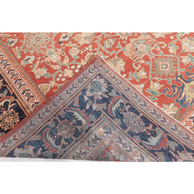 Persian Persian Sultanabad Rug For Sale - Image 3 of 8