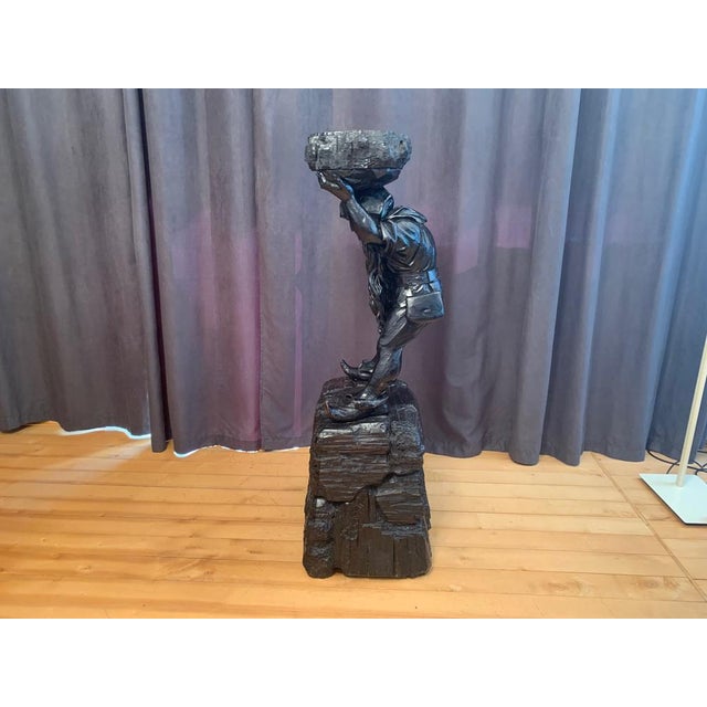 Wood Swiss Artist, Black Forest Gnome or Dwarf, Late 19th Century, Limewood For Sale - Image 7 of 18