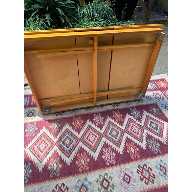 1960s 1950s 93" Danish Extendable Dining Table With Self-Storing Leaves by Møbler For Sale - Image 5 of 5