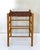 Mid-Century Modern Vintage Woven Leather and Oak Stool / Side Table, Scandinavian Style For Sale - Image 3 of 5