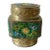 Antique Chinese Brass and Enamel Tea Canister For Sale